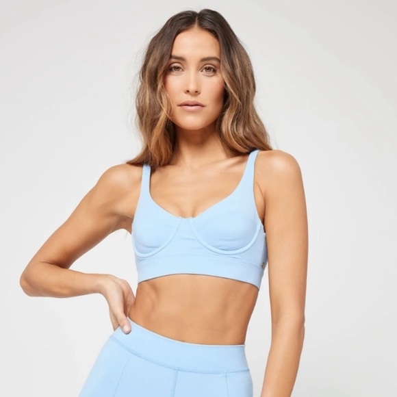 NWOT L*space SET Tryout sports bra + Carter bike shorts size small - Picture 1 of 10
